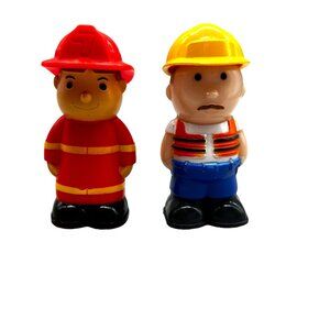 Kids Connection Construction Worker and Firefighter Figures